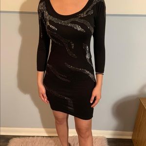 Black long sleeve dress